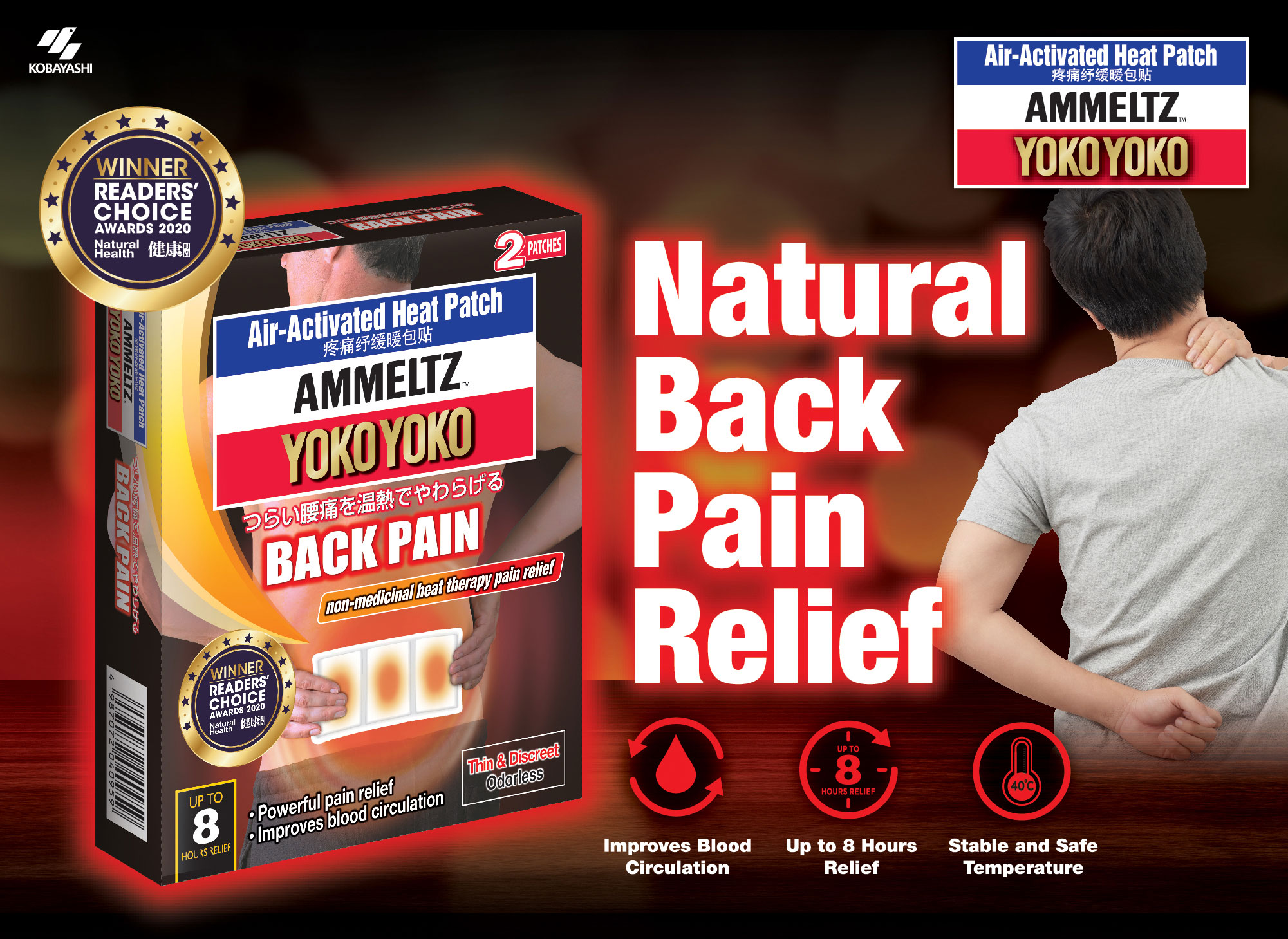 AMMELTZ YOKO YOKO AIR-ACTIVATED HEAT PATCH FOR BACK PAIN: Know Your Back Pain Problem