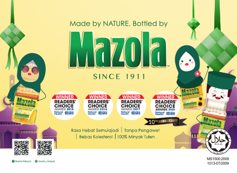 LIVE YOUR HEALTHIEST LIFE WITH MAZOLA OIL!